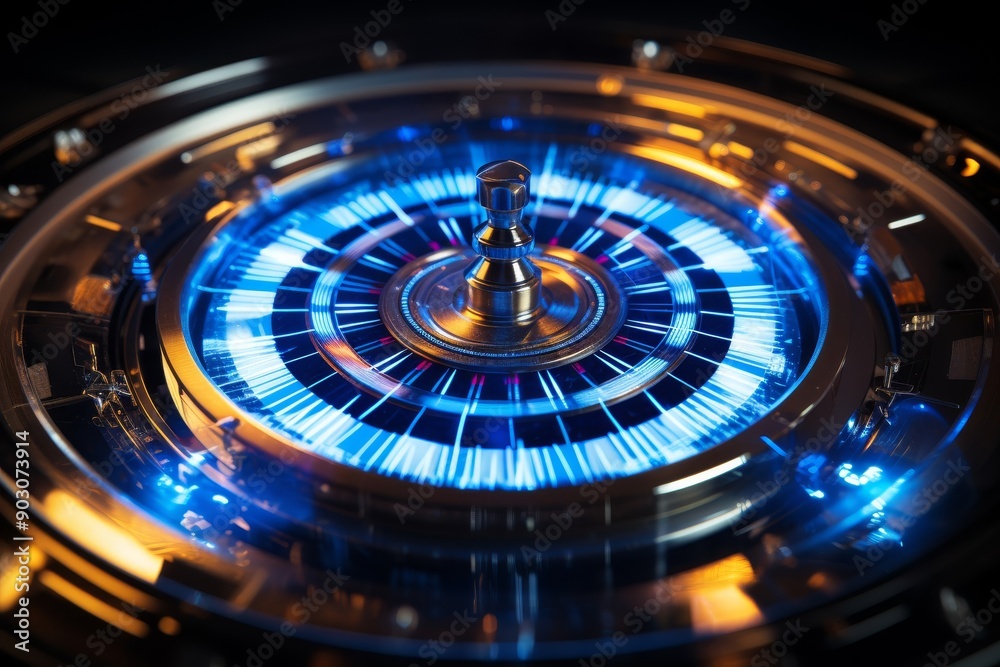 High-tech futuristic circular interface backgrounds. High-tech futuristic circular interface backgrounds.