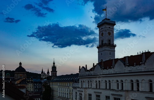 View on Lviv city hall