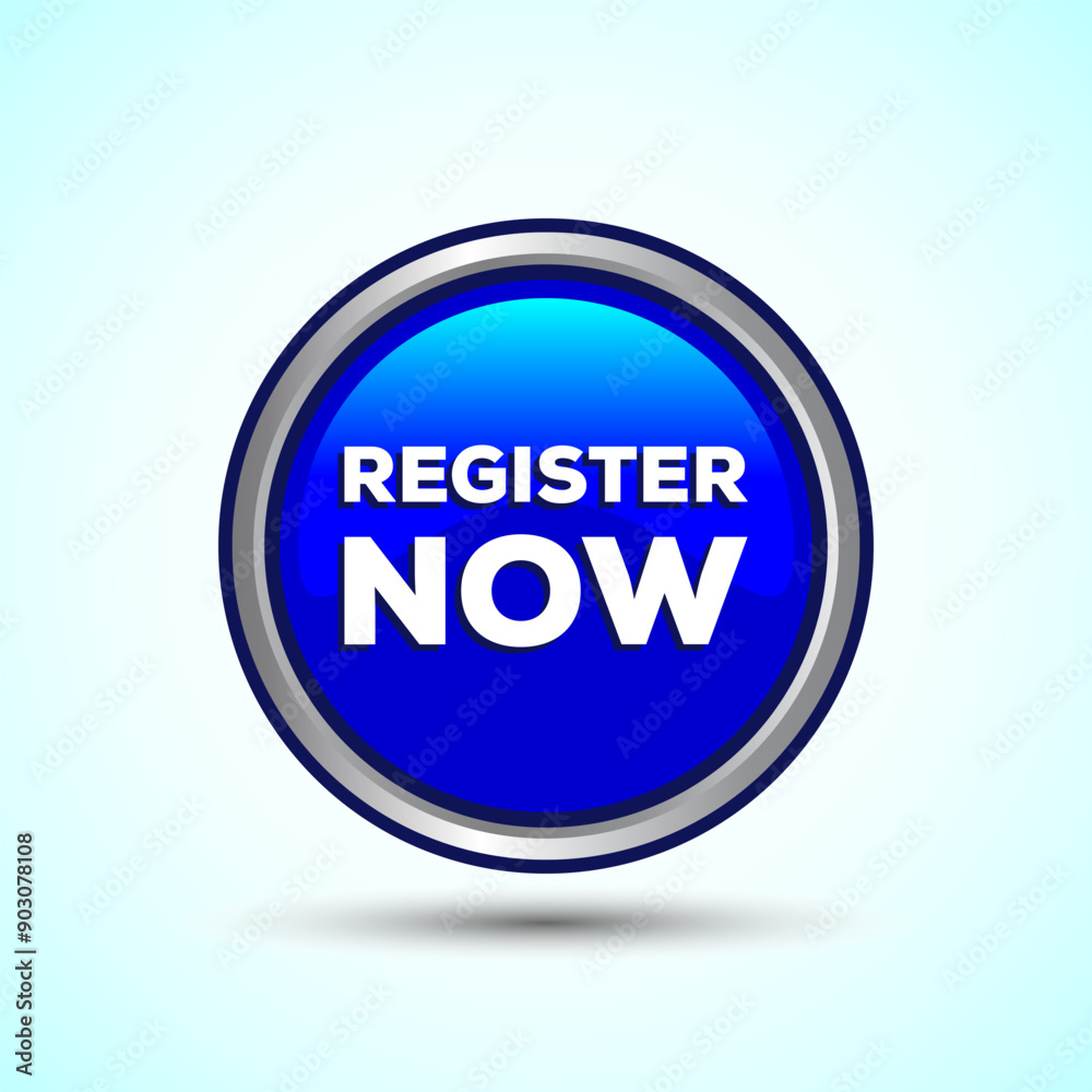 Register Now Icon Button Design Illustration Register Now Icon Button Design Illustration