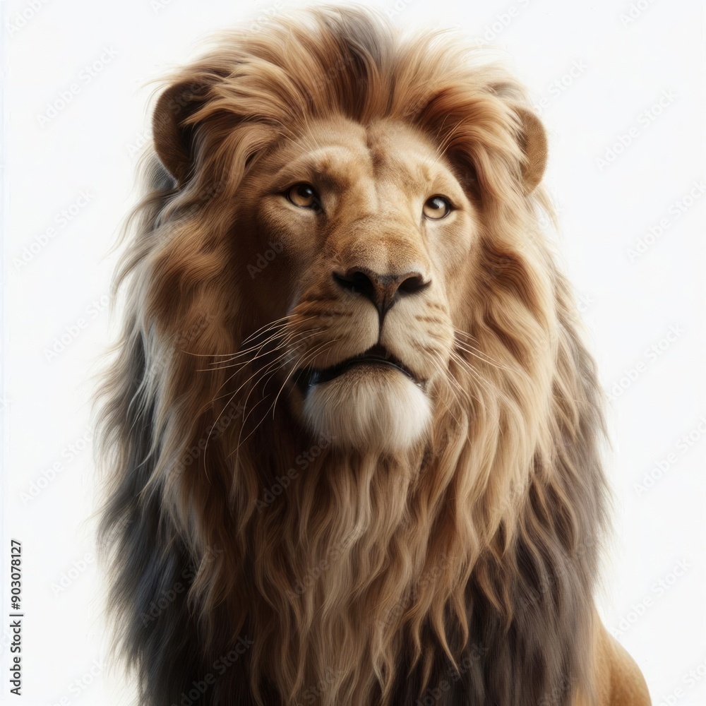 Fototapeta premium lion isolated on white background