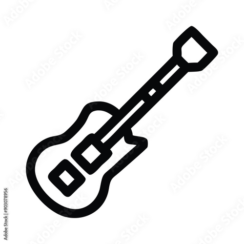 Guitar icon vector illustration