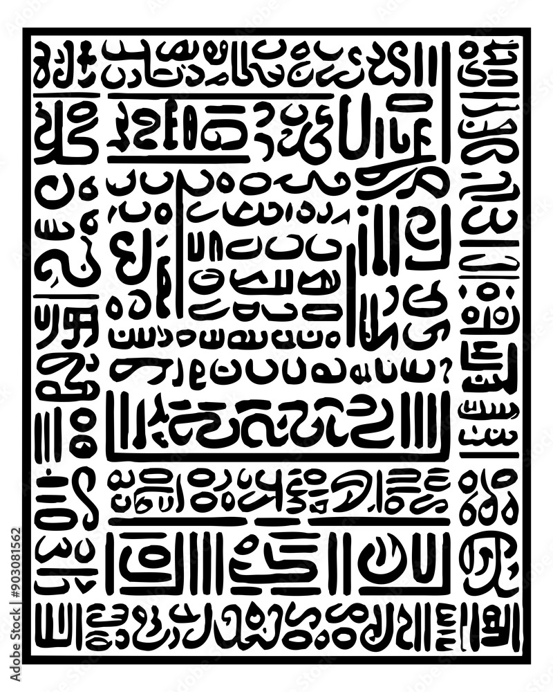 Egyptian hieroglyphs. Abstract pattern for covers, for use in graphics. Generated by Ai Egyptian hieroglyphs. Abstract pattern for covers, for use in graphics. Generated by Ai