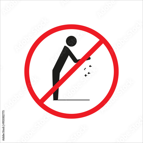 Do not litter sign