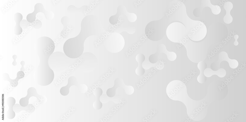 Vector white and gray gradient light abstract ornament wave paper gradient meatball wallpaper. modern creative geometric backdrop design pattern background for website banner template design.
Vector white and gray gradient light abstract ornament wave paper gradient meatball wallpaper. modern creative geometric backdrop design pattern background for website banner template design.