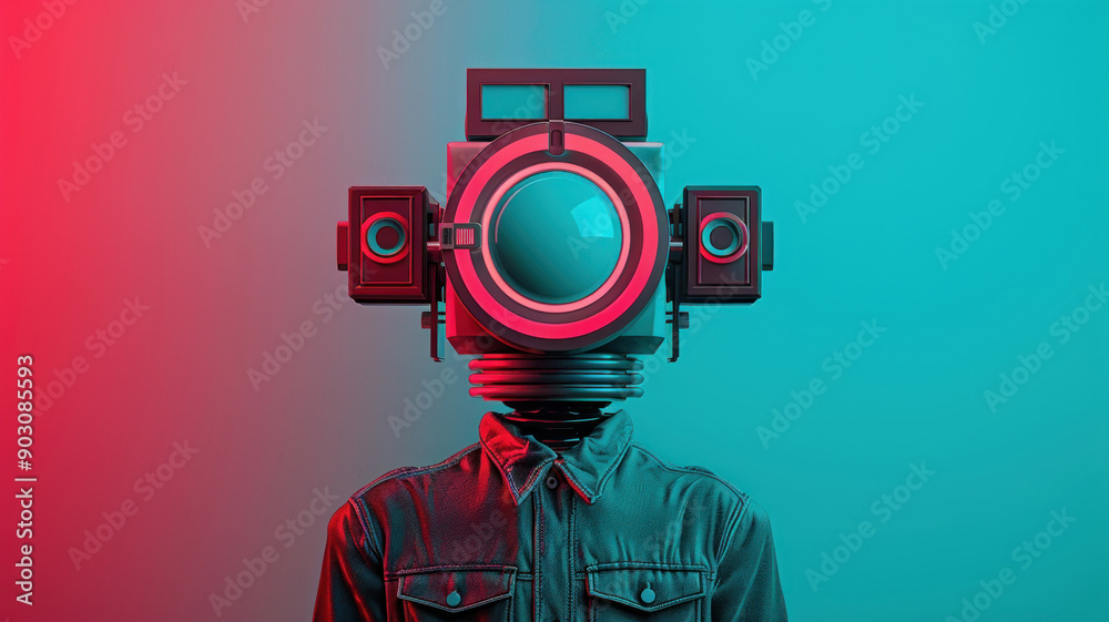 Fototapeta premium AI revolutionizing global marketing with automation tools, innovator, technological impact