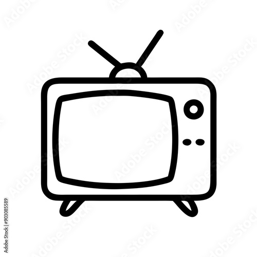 retro tv icon, tv icon