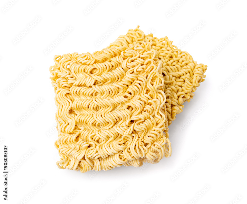 Raw Instant Noodles Isolated, Dry Ramen Noodle, Uncooked Korea Vermicelli, Fast Chinese Pasta Raw Instant Noodles Isolated, Dry Ramen Noodle, Uncooked Korea Vermicelli, Fast Chinese Pasta