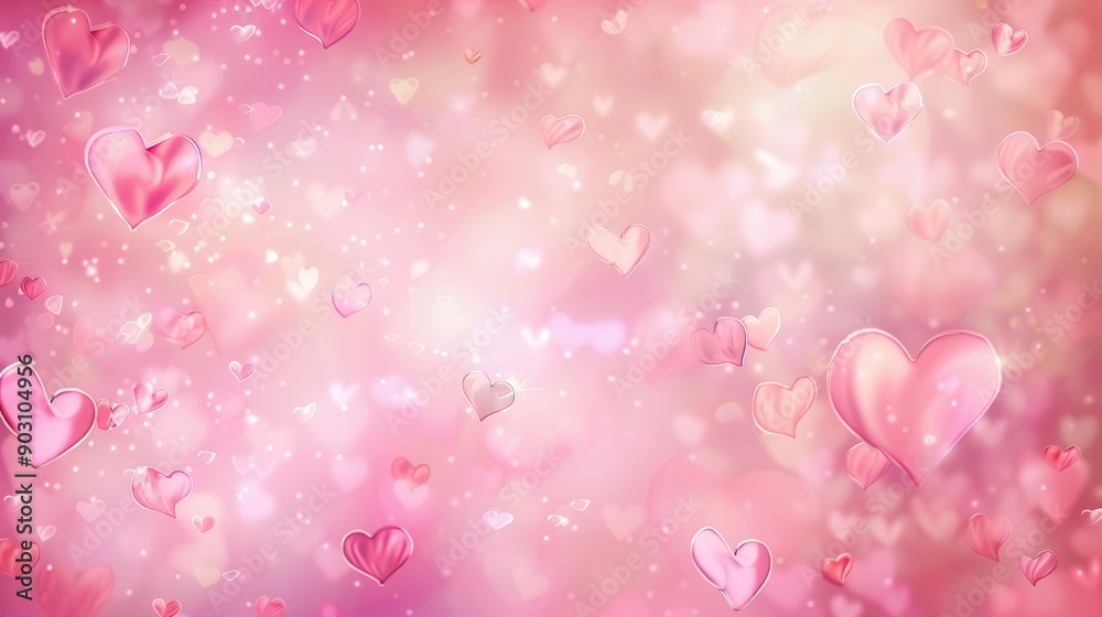 A charming pink background with various shades and subtle gradients, decorated with whimsical heart patterns and soft pastel hues, creating a sweet and romantic atmosphere, perfect for Valentine's A charming pink background with various shades and subtle gradients, decorated with whimsical heart patterns and soft pastel hues, creating a sweet and romantic atmosphere, perfect for Valentine's