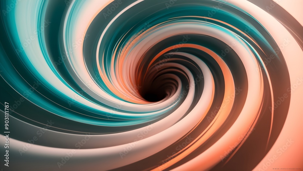 a swirling vortex of energy in hues of teal and orange a swirling vortex of energy in hues of teal and orange