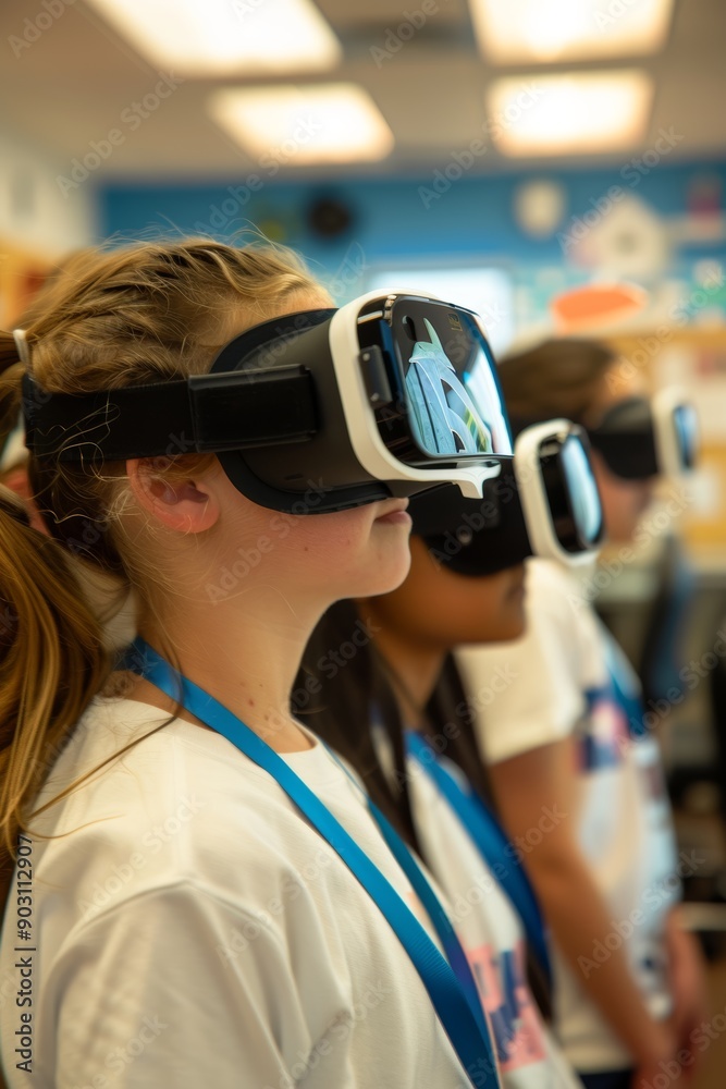 Middle School Students Using VR Goggles for Healthcare Learning Experience in a Classroom Middle School Students Using VR Goggles for Healthcare Learning Experience in a Classroom