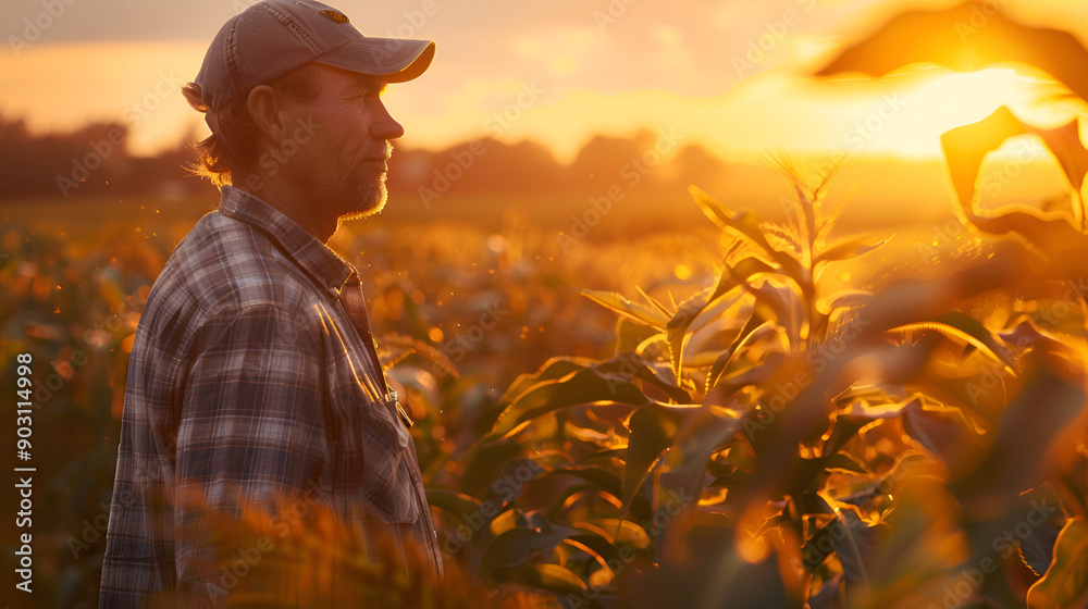 Fototapeta premium Agribusiness Collaboration: People and Technology