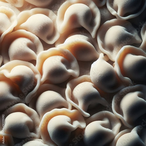 dumplings with meat, ravioli, pelmeni
