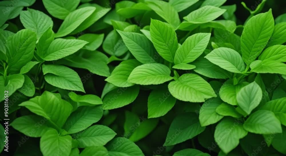 Lush Green Leaves Background