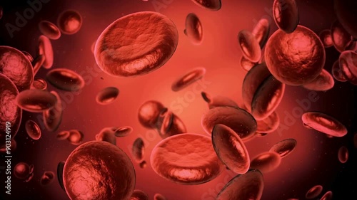 3d render Blood cells (depth of field)
