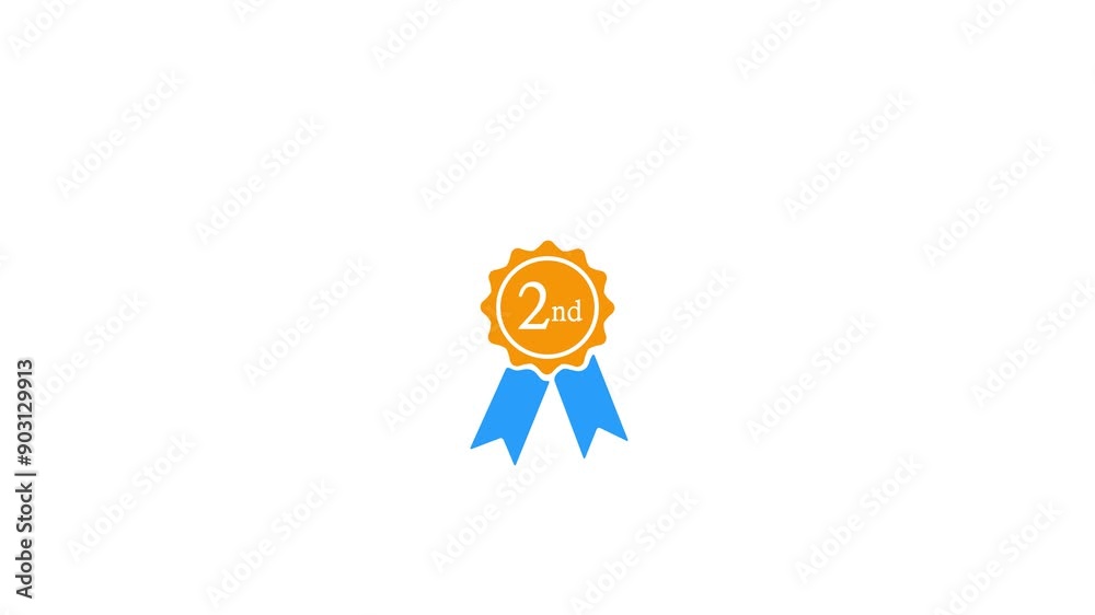 gold medal second rank award, gold medal award icon, champion medal, medal number one two. gold medal second rank award, gold medal award icon, champion medal, medal number one two.
