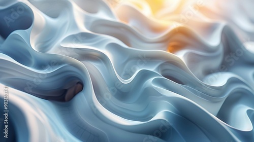 3D abstract multicolored background in the form of waves.