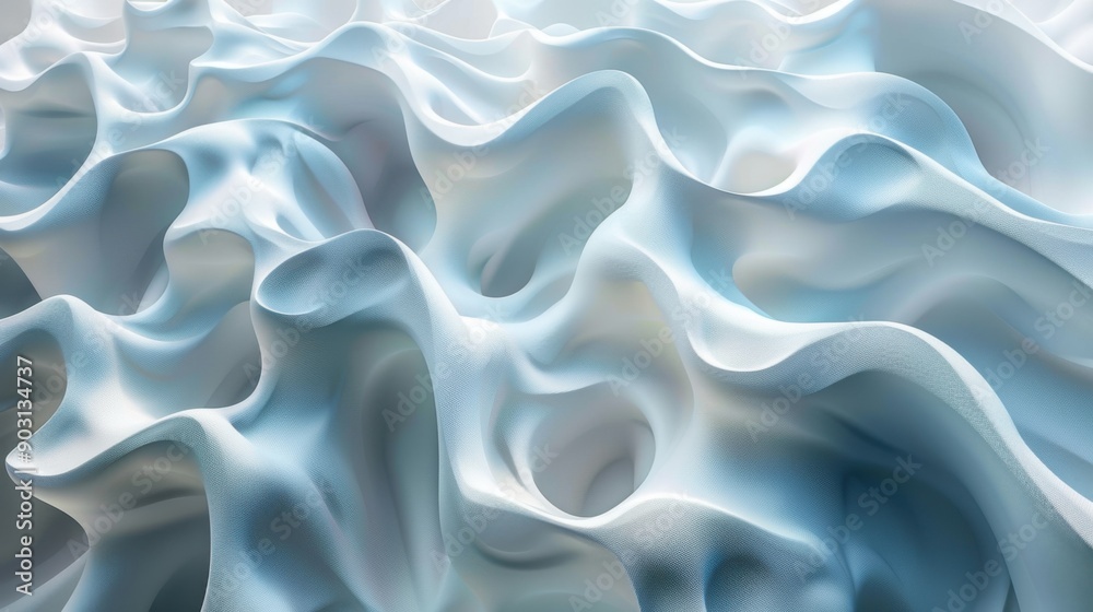 Obraz premium 3D abstract multicolored background in the form of waves.