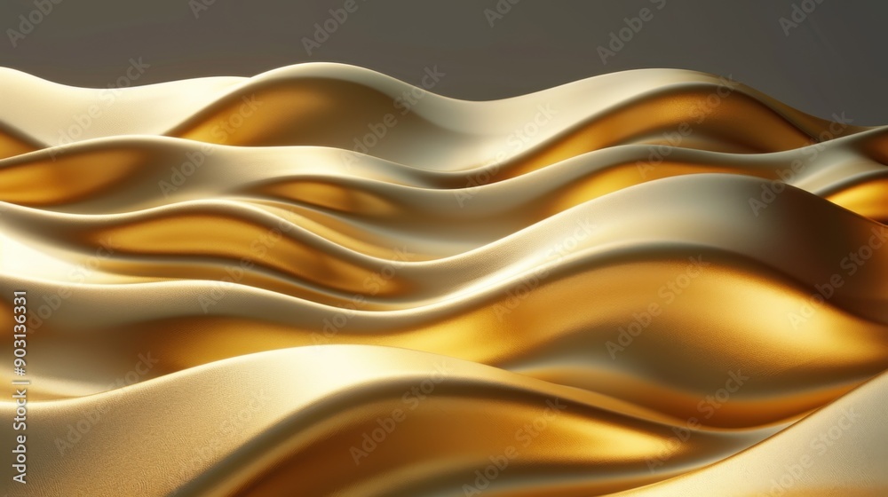 Obraz premium 3D abstract multicolored background in the form of waves.