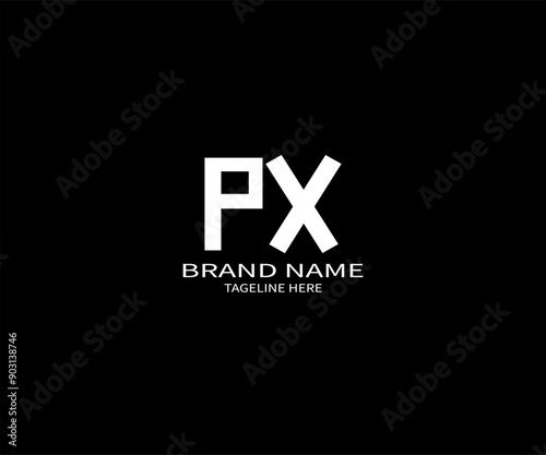 letter PX logo. PX. PX logo design vector illustration for creative company, business, industry