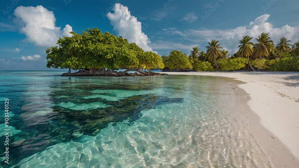 Obraz premium tropical resort beach