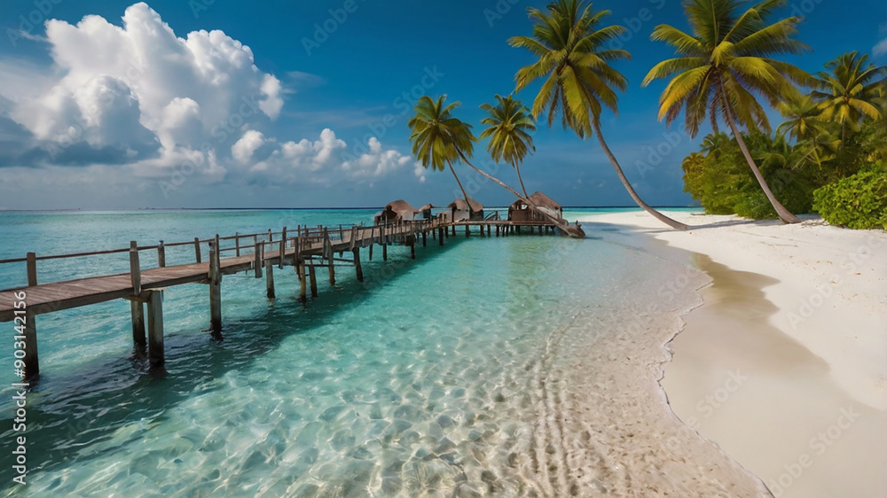 Fototapeta premium tropical resort beach