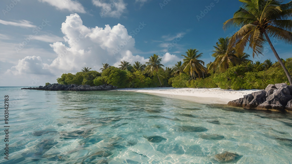 Obraz premium tropical resort beach