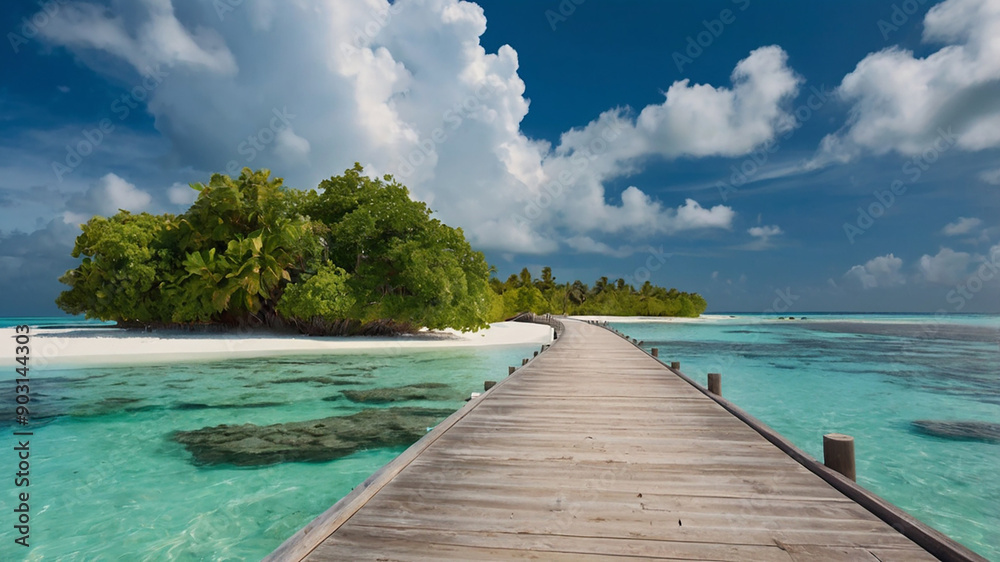 Fototapeta premium tropical resort beach