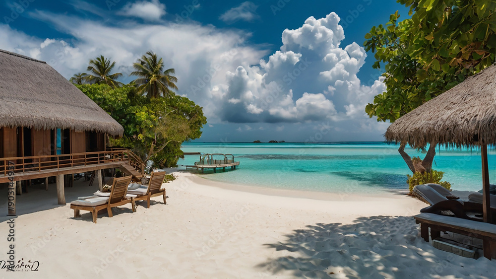Fototapeta premium tropical resort beach