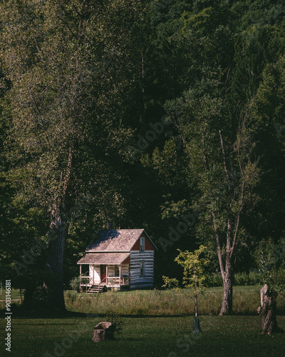 Log Cabin Norskedalen Heritage Center Wisconsin photo