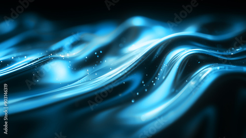 青の3Dの波の背景