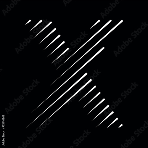 Bisty Logo combine with letter X vector template