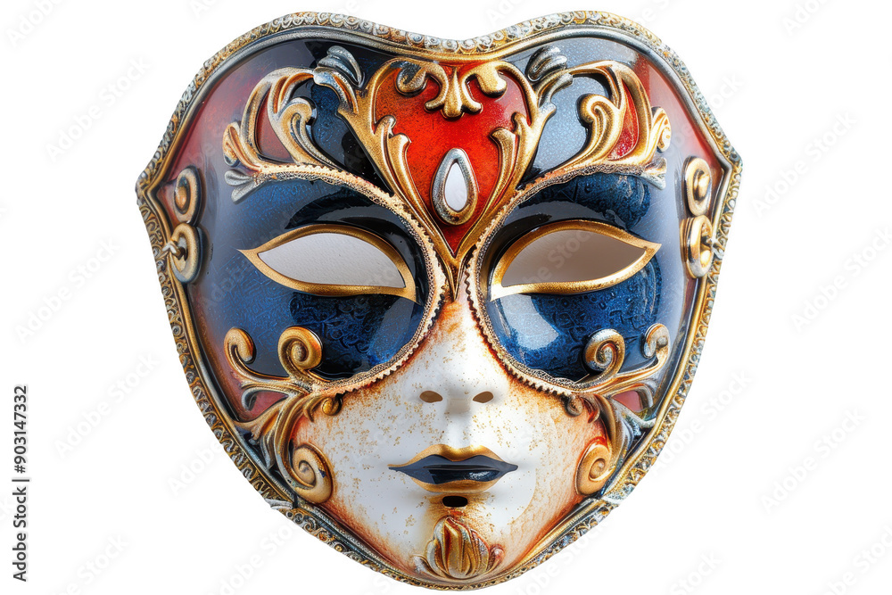 Detailed Venetian Mask with Intricate Design and Bold Colors Capturing Elegance and Mystery Detailed Venetian Mask with Intricate Design and Bold Colors Capturing Elegance and Mystery