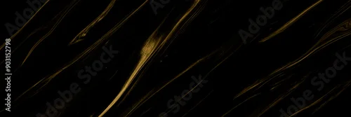 Panel kuchenny z motywem Marble texture wall surface black gold ink pattern graphic  background granite abstract light elegant grey for do floor plan ceramic counter texture tile black yellow background natural for paper.