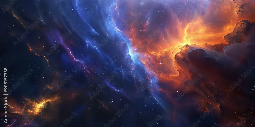 Cosmic Flame and Nebula Cosmic Flame and Nebula