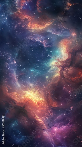 Cosmic Flame and Nebula photo