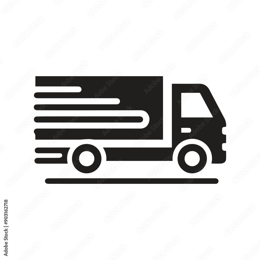 Truck silhouette abstract logo template vector illustration Truck silhouette abstract logo template vector illustration