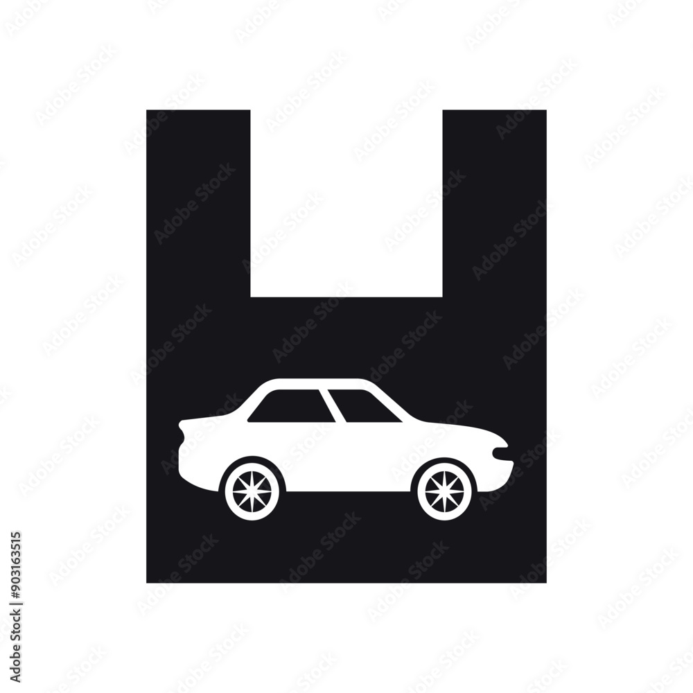 Car Logo combine with letter H vector template Car Logo combine with letter H vector template