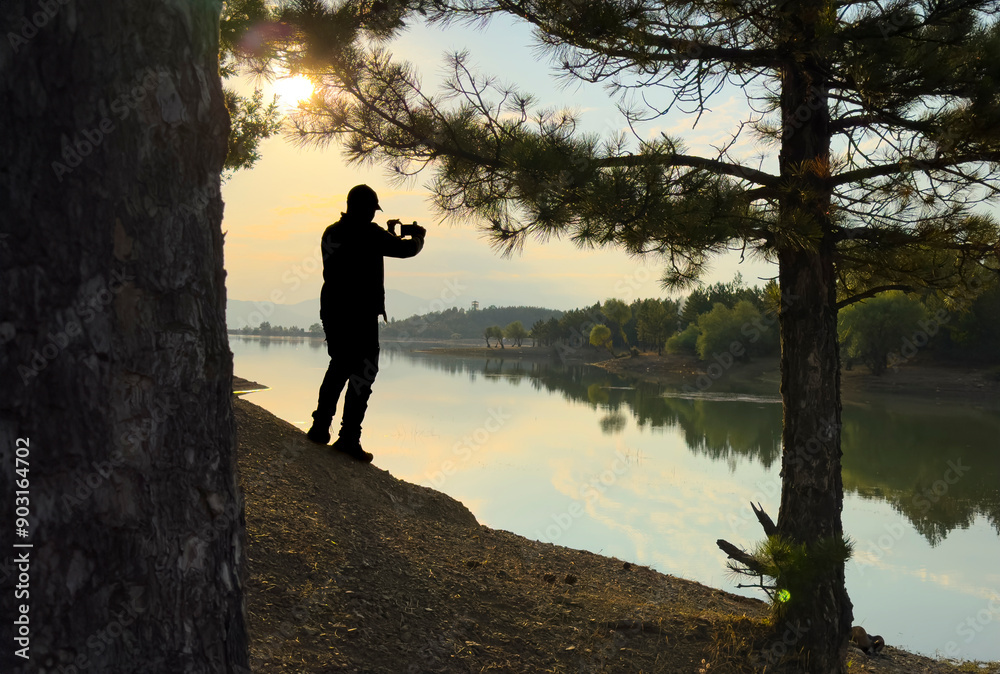 Peace in nature and at the lake in the morning hours Peace in nature and at the lake in the morning hours