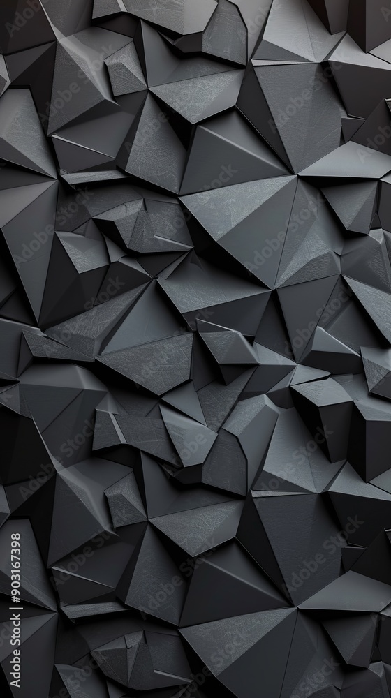 Fototapeta premium Geometric black pattern, white background, modern design