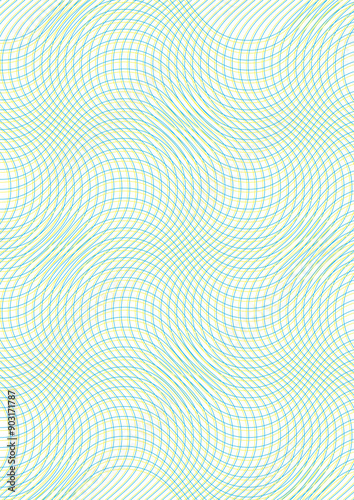 An intriguing abstract composition captures the essence of movement with its graphical waves. Fluid lines flow and interweave, creating a dance of form and color.