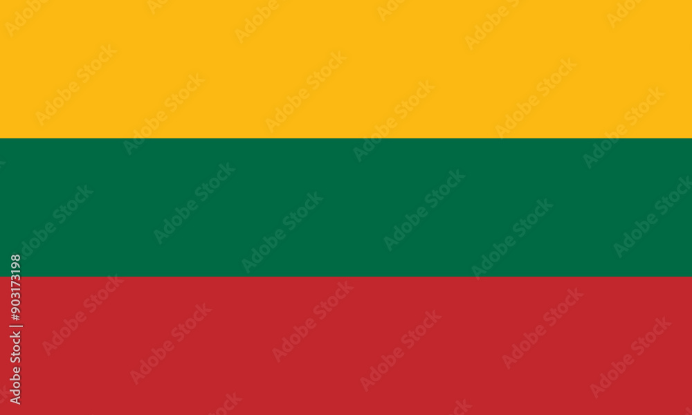Vector illustration. Lithuania national flag. Vector illustration. Lithuania national flag.