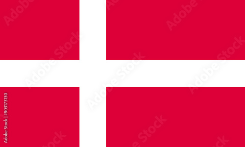 Free Download Vector illustration. Denmark national flag. - GFXLoad