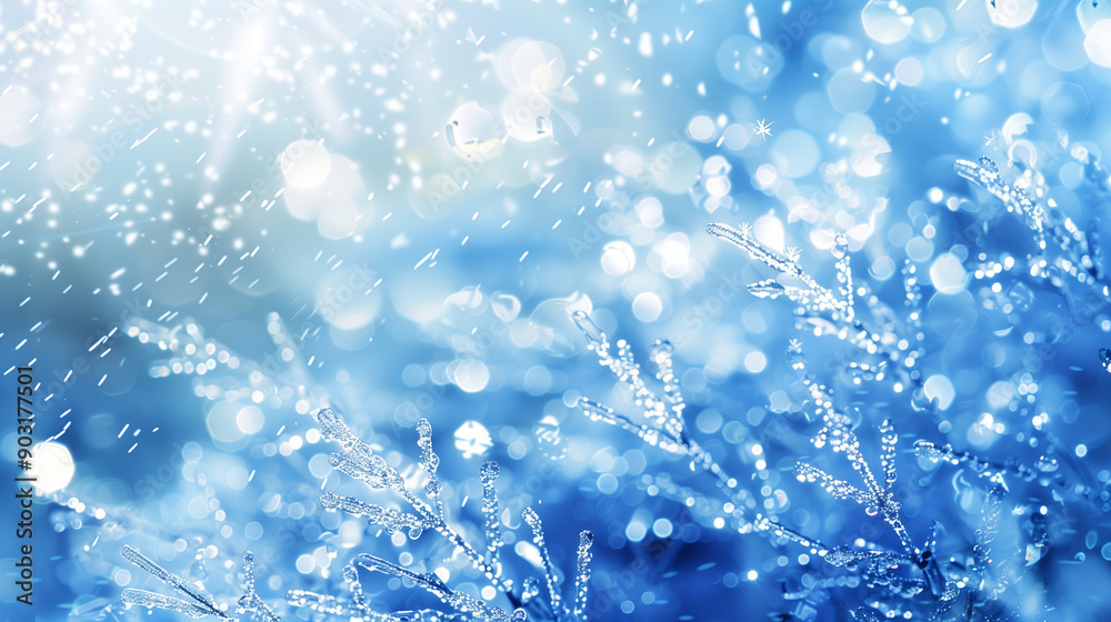 water drops on blue water drops on blue