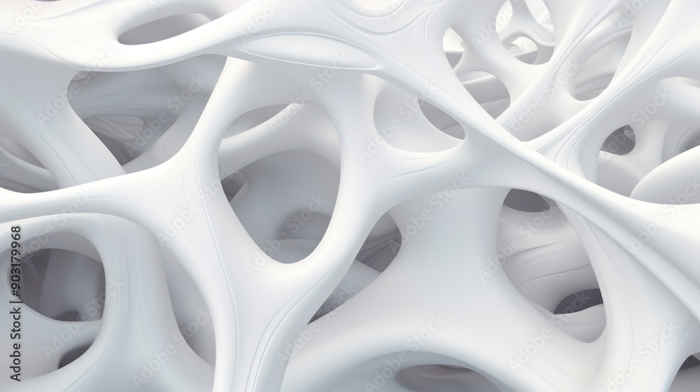 Abstract 3d rendering of white geometric shapes. Abstract 3d rendering of white geometric shapes.