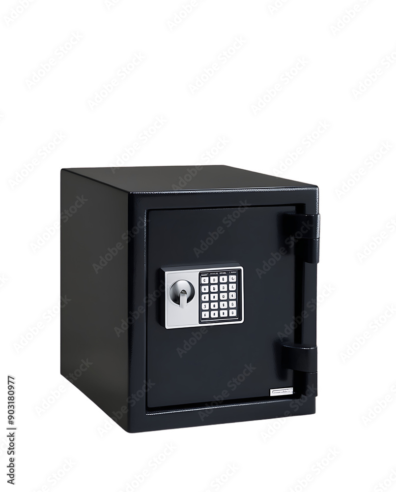 Single Black Digital Safe with Keypad Ideal for Secure Storage Solutions

