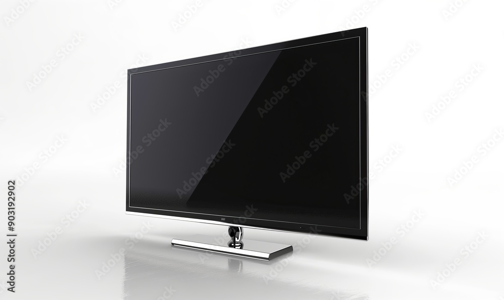 Tv, monitor, 4K piatto, su sfondo bianco. Tv, monitor, 4K piatto, su sfondo bianco.