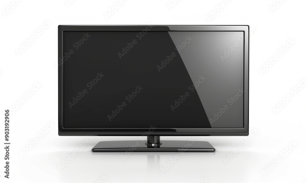 Tv, monitor, 4K piatto, su sfondo bianco. Tv, monitor, 4K piatto, su sfondo bianco.