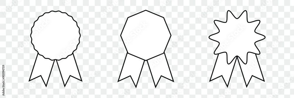 Fototapeta premium badge line icon