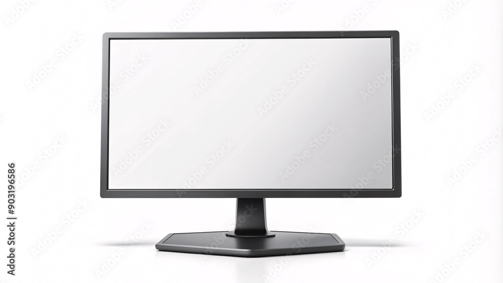 Digital lcd plasma screen display mock-up, tecnology tv, modern pc monitor desktop isolated white background Digital lcd plasma screen display mock-up, tecnology tv, modern pc monitor desktop isolated white background