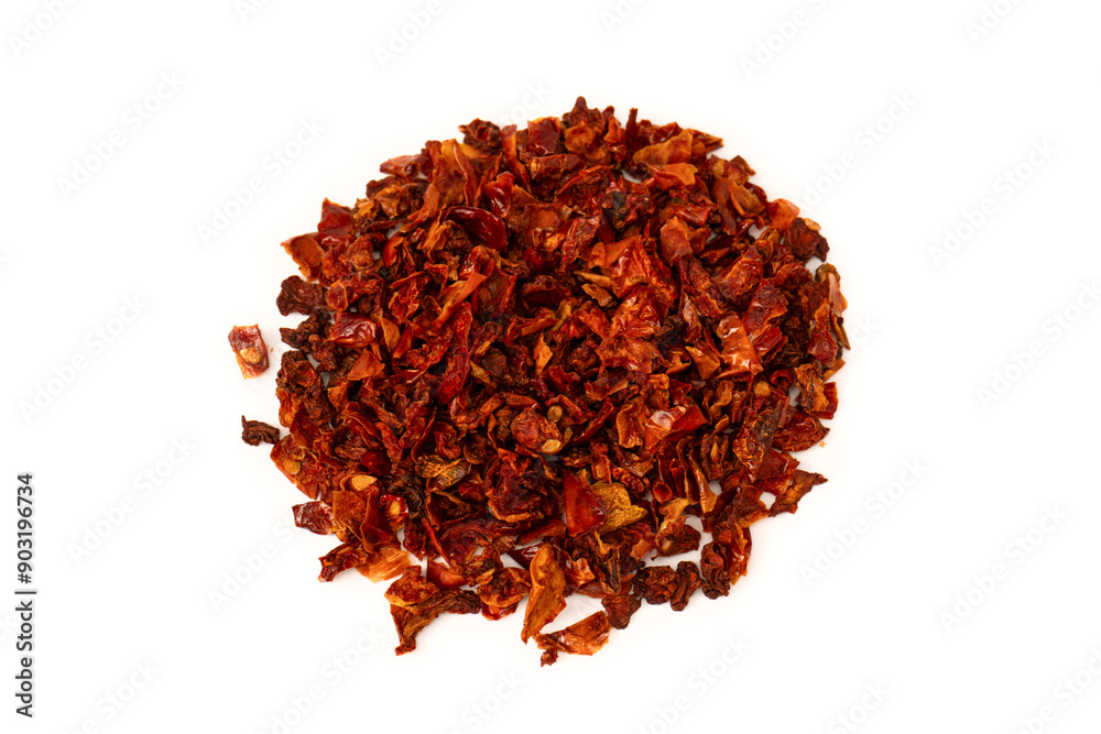 Fototapeta premium Dried tomatoes isolated on a white background.